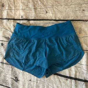 Lululemon Blue running shorts size 4